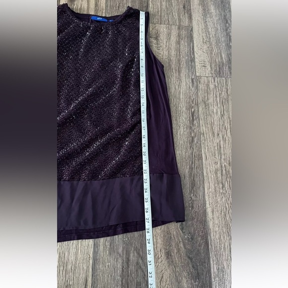 Apt 9 Women’s Dressy Tank Top Blouse, Plum Purple, Size Large - Picture 5 of 9